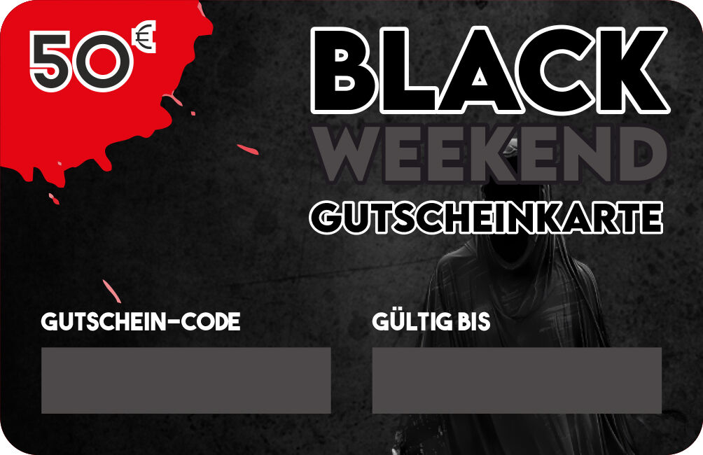 Geschenkkarte Black-Weekend 2025 Print@Home
