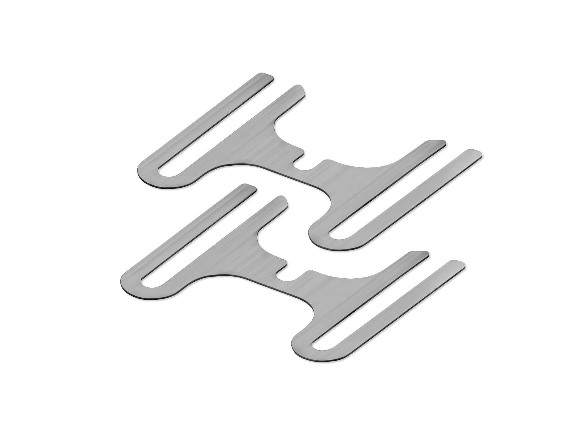 XRAY X1-2027 3s Suspension Ride Height Shim 0,3mm - Silver (2)