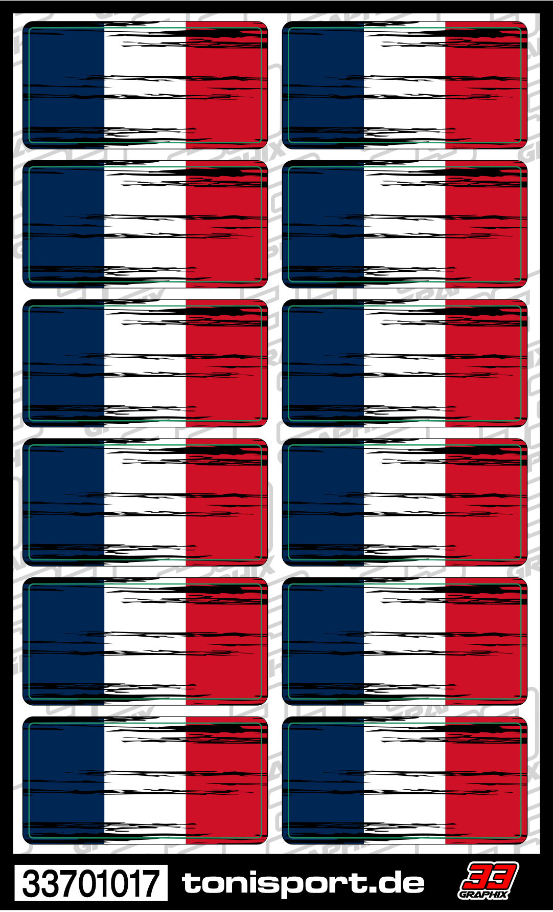 33Graphix Winglet Flag Sticker - France (12)