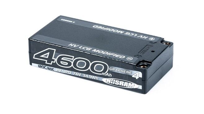 Nosram Graphene-4 4600mAh HV LCG Modified Shorty LiPo 7.6V 120C/60C - 186g