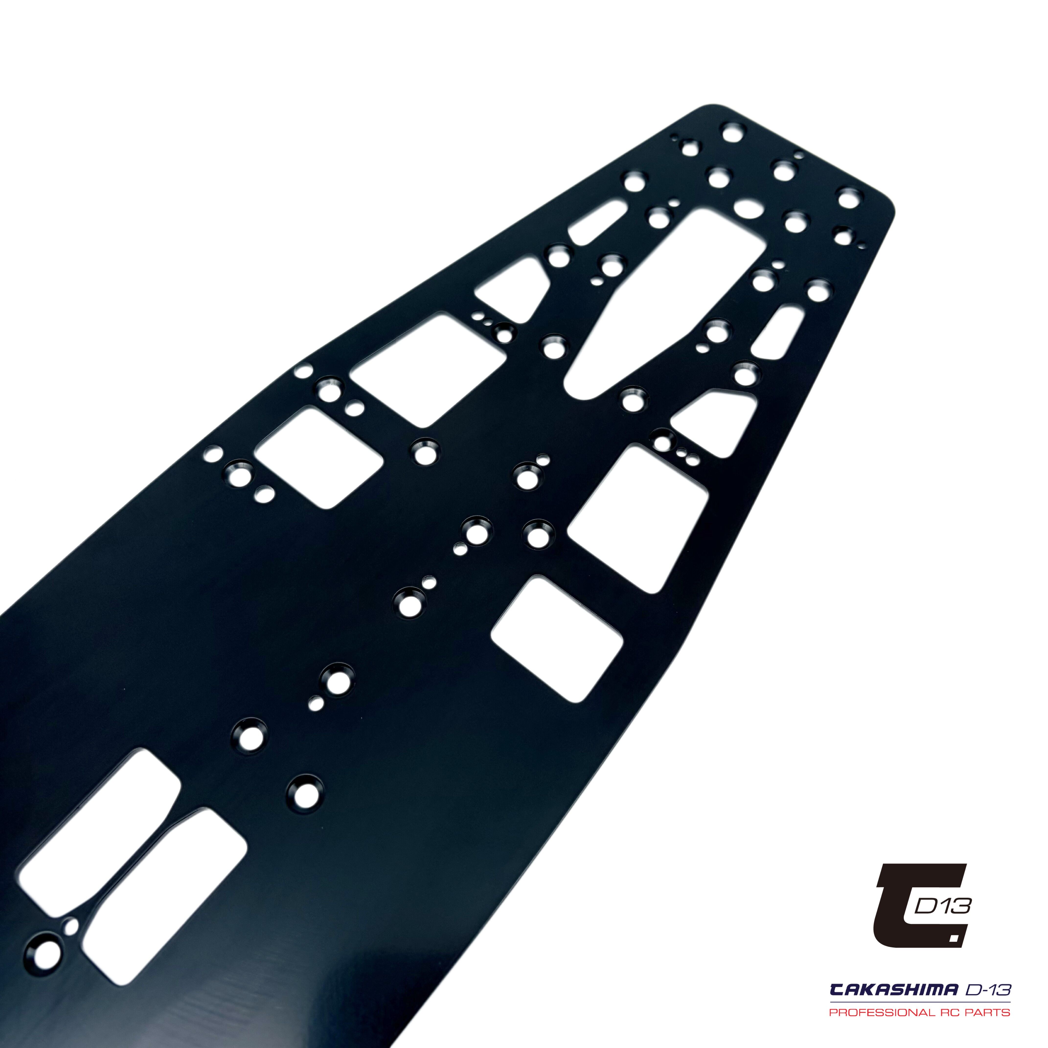 Takashima D-13 Titanium Chassis 1.5 mm for Schumacher Mi10 (122g) – Black