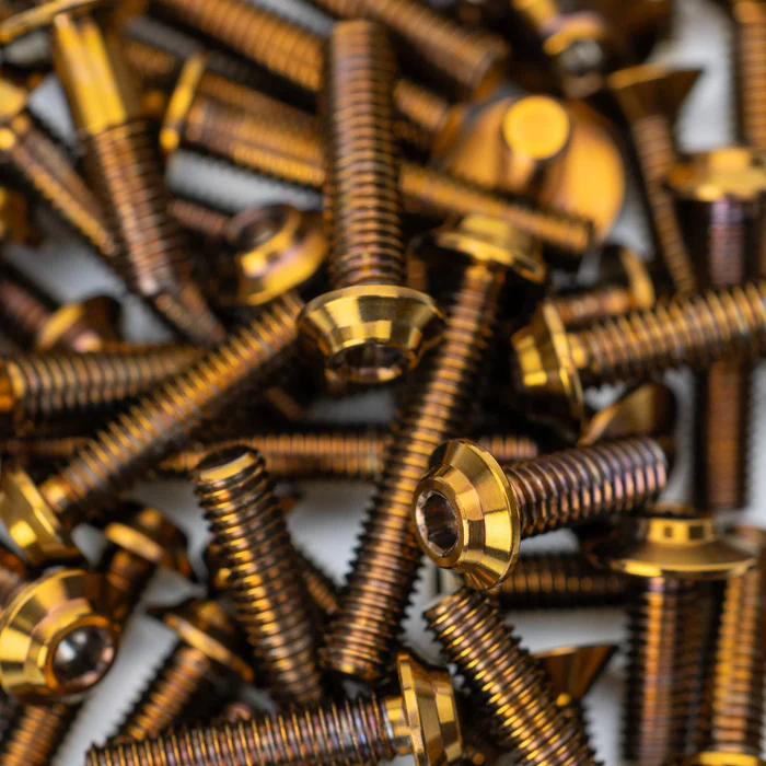 1up Racing Pro Duty Titanium Screw Set (Upper) for RC MAKER SP1-F - Bronze (76)