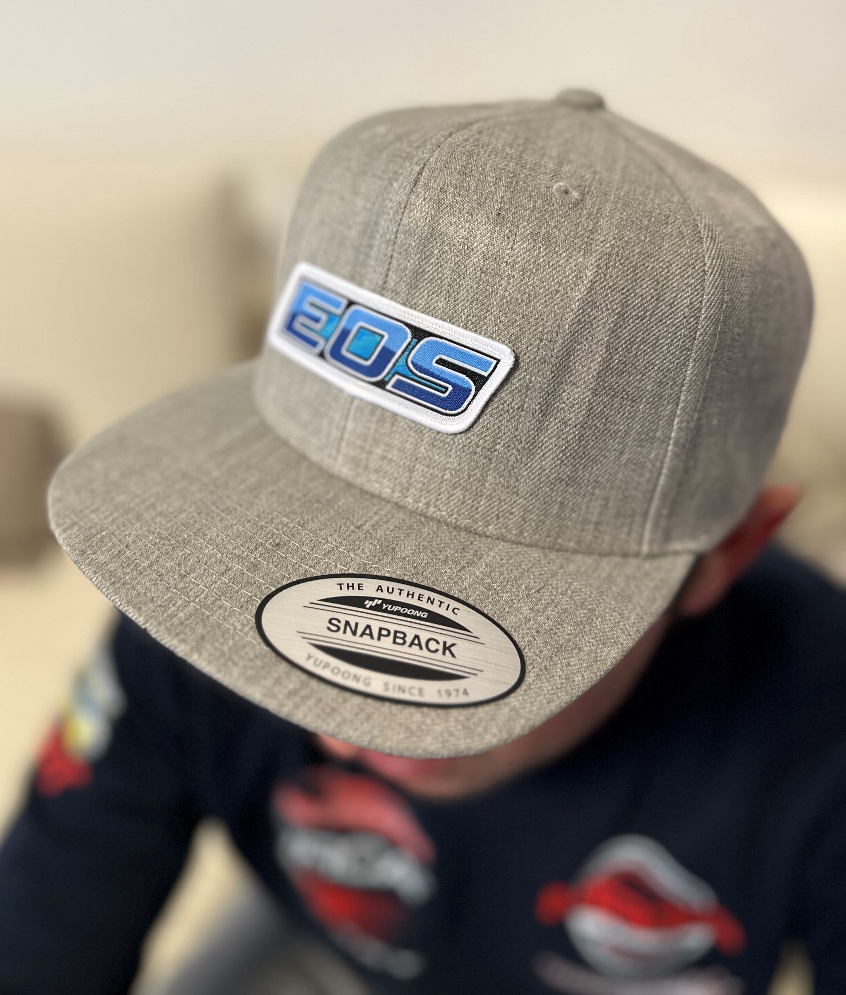 EOS-CAP-EOS-Snapback-Kappe-inkl-Logo-Patch-Heather-Grey eos-cap-eos-snapback-kappe-inkl-logo-patch-heather-grey