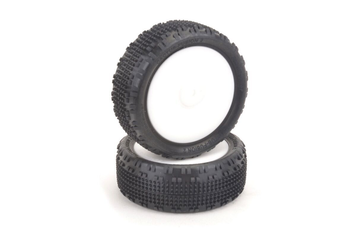 Schumacher Cactus Fusion2 4WD Vorderreifen verklebt - Gelb (2)