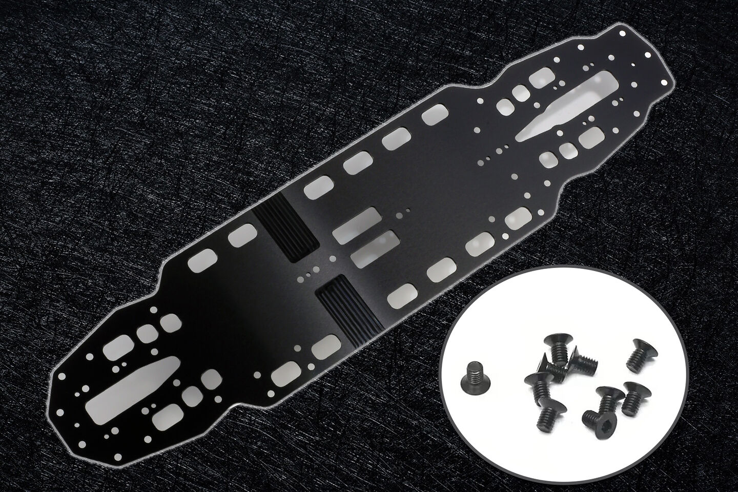 WeiRC Steel Chassis 1,2mm for Infinity IF14 Speciale incl. Steel Screw Set