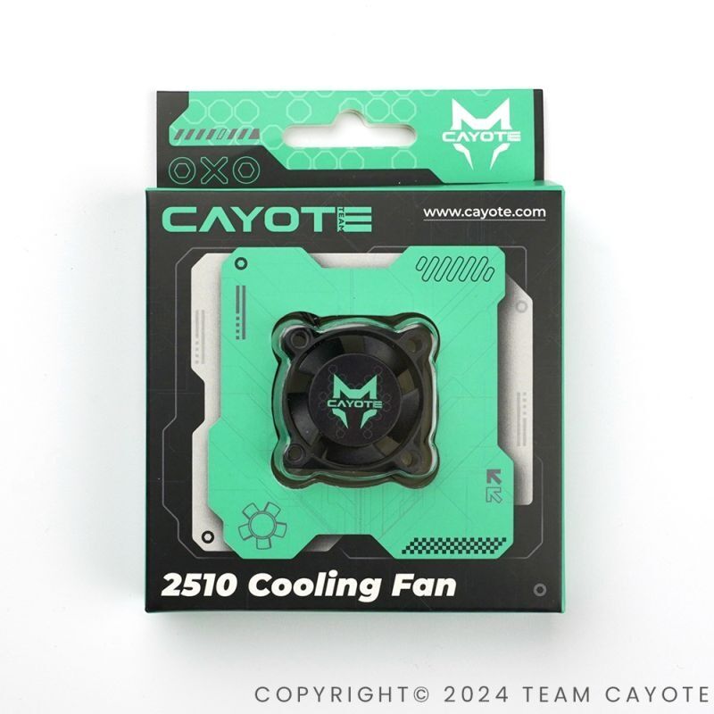 CA-CYEAF1003 CAYOTE Crest RS6080 Aluminium Lfter 25x25x10mm - Aurora Grn