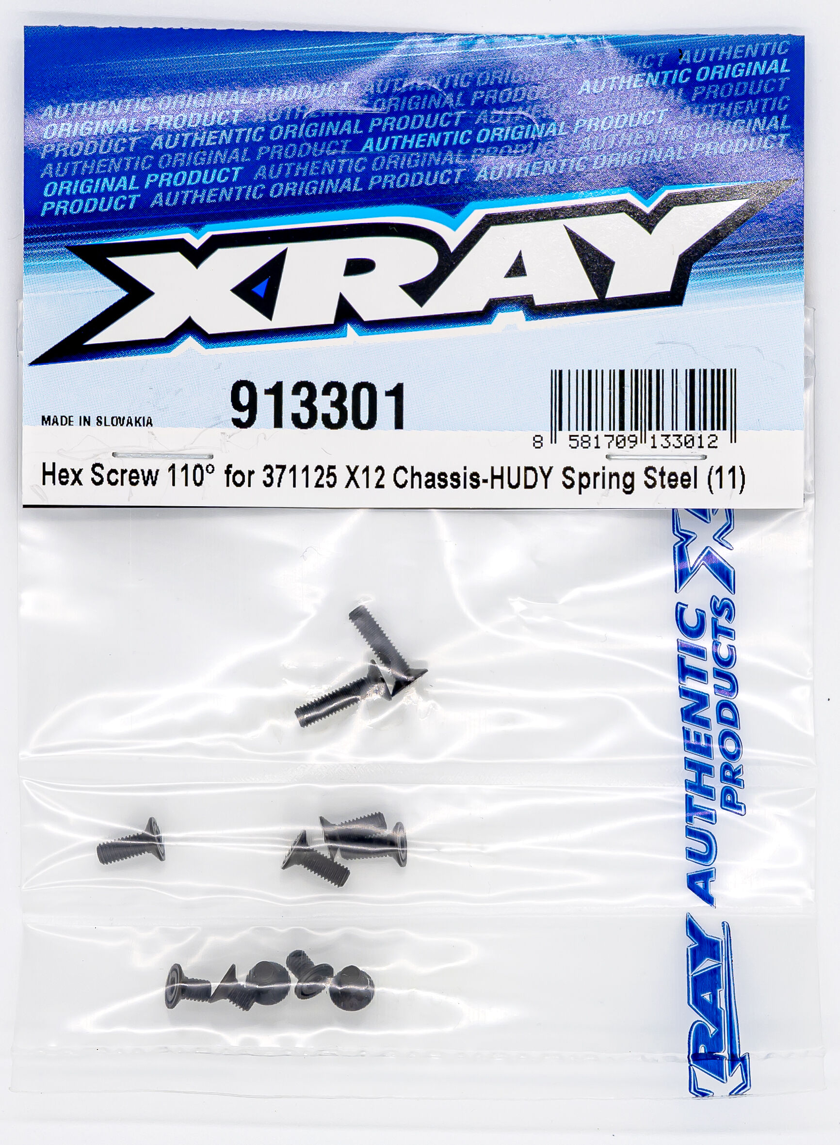 XRAY Steel Screw Set 110° for 1,5mm Aluchassis 371125 (11)