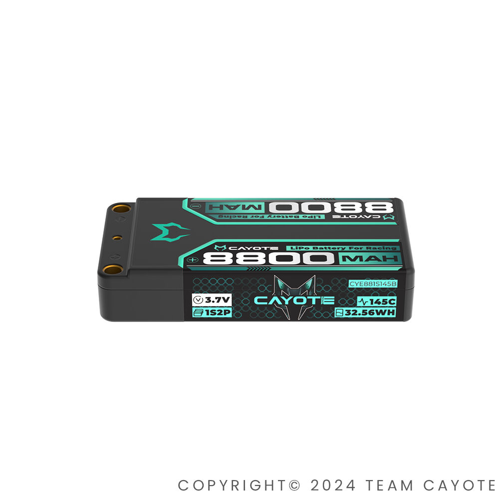CYE881S145B CAYOTE Racing 8800mAh 1S LiPo Akku 3,7V 145C 162g (2) CYE881S145B CAYOTE Racing 8800mAh 1S LiPo Akku 3,7V 145C 162g (2)
