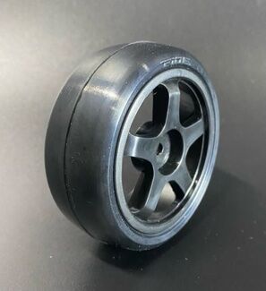 Ride Slick Reifen (Belted) 5-Speichen Felge (Schwarz), Komplettrad verklebt (4)