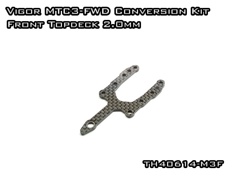 Vigor Kohlefaser Topdeck Vorne für Mugen MTC-3 FWD Conversion Set (1)