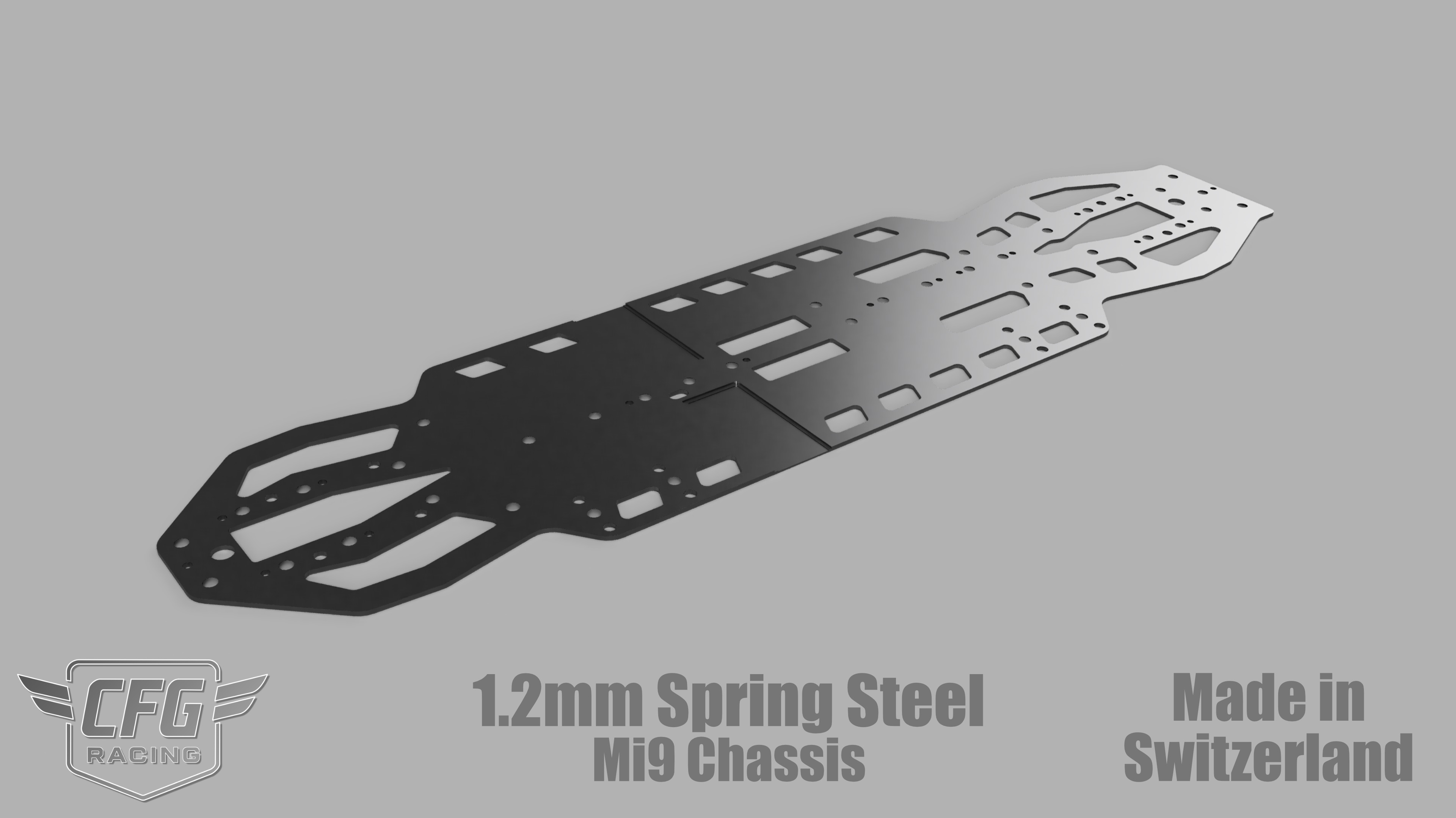 CFG Racing 1,2mm Stahl Chassis für Schumacher Mi9