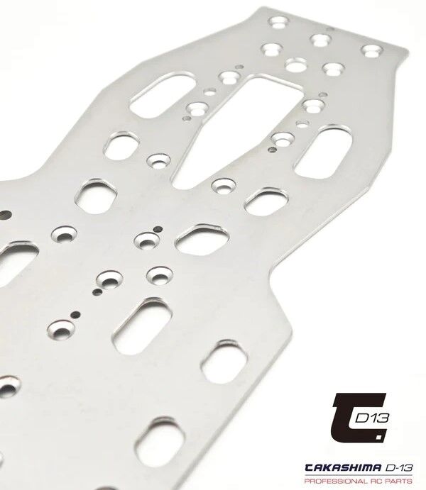 TKSM-123 Takashima D-13 Stahl Chassis 1,2mm fr Schumacher Mi9 (175g) (2)