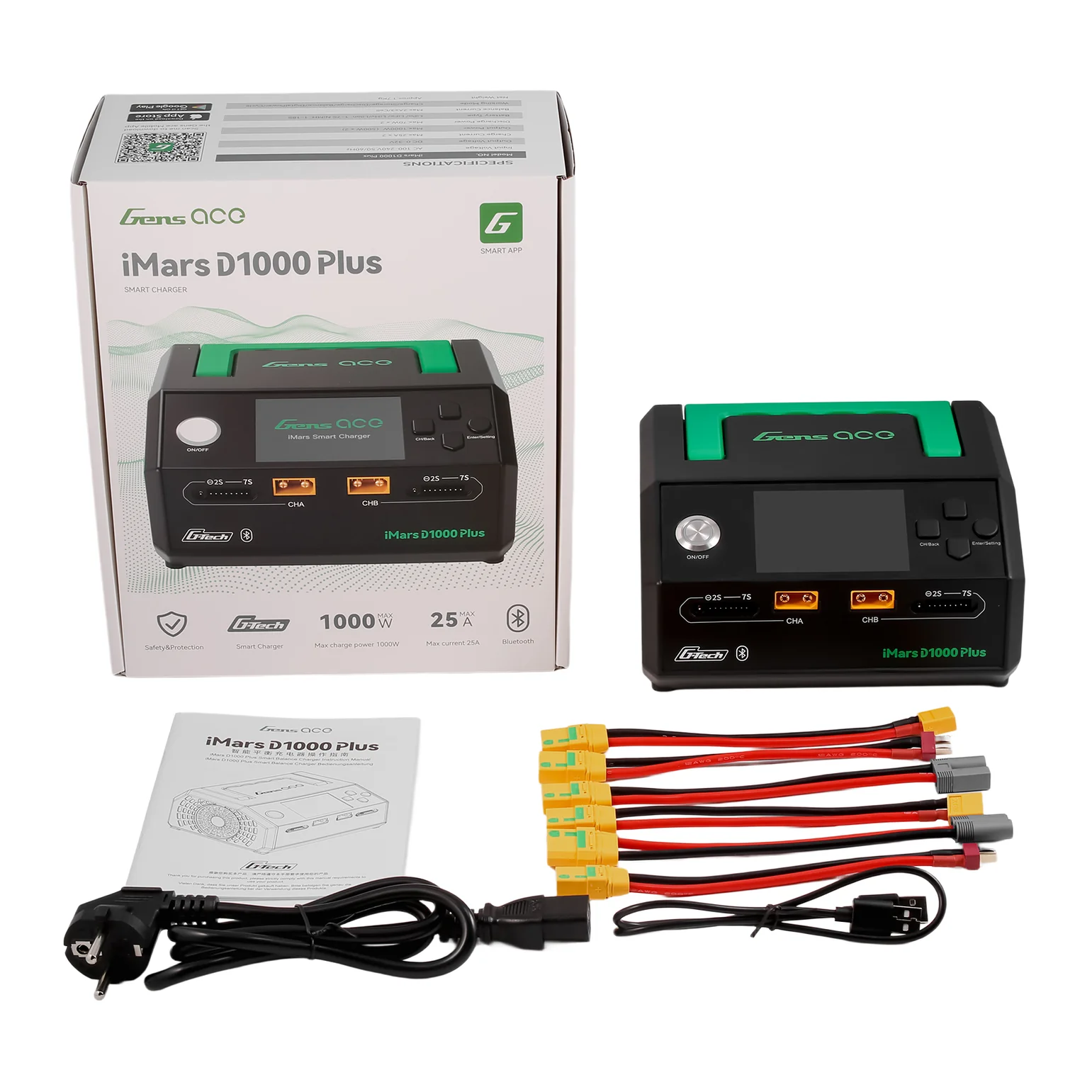 GEAD1000Plus Gens ace iMars D1000 Plus Smart Dual Charger AC 1000W (11)