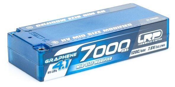 LRP Graphene-4.1 7000mAh Miud Size Shorty LiPo 7.6V 120C/60C - 261g
