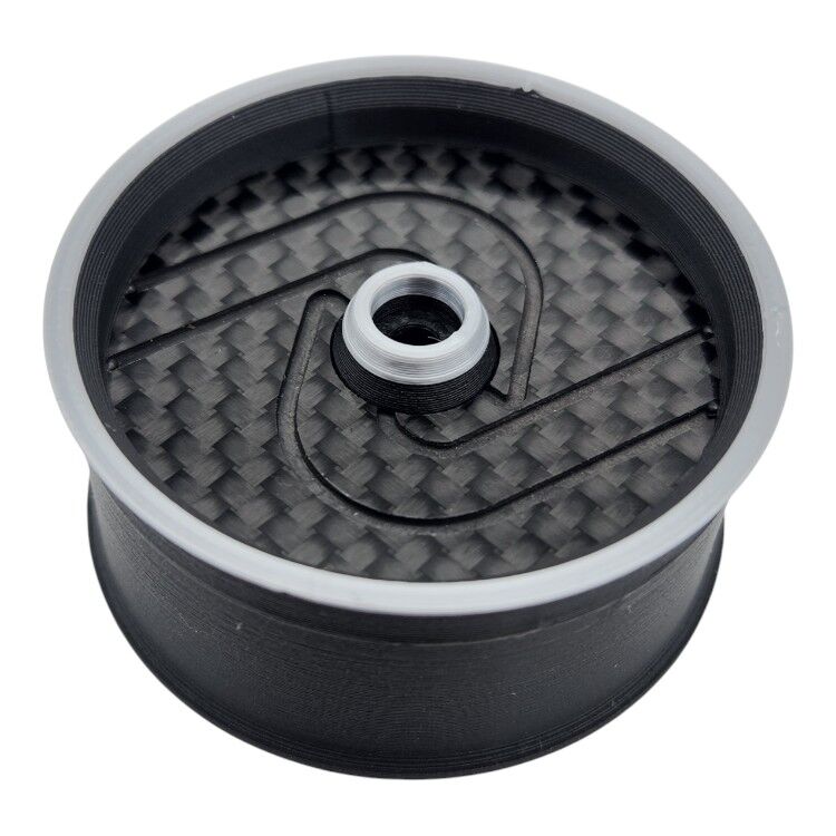 INOV8 3DX Kohlefaser Lenkrad für FlySky Noble/Noble Pro - Silber (1)