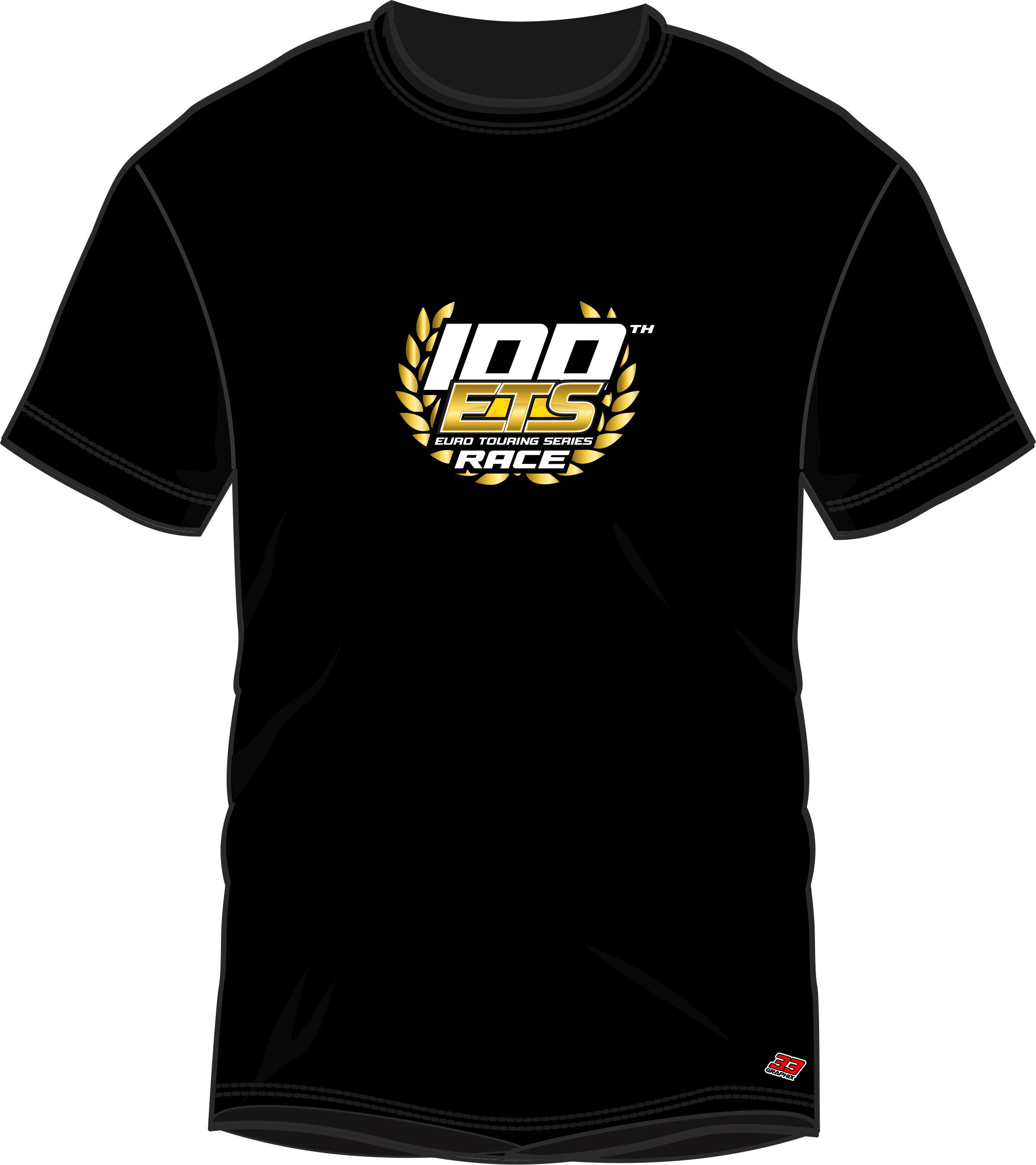 ETS 100th Races T-Shirt Limited Edition - Schwarz