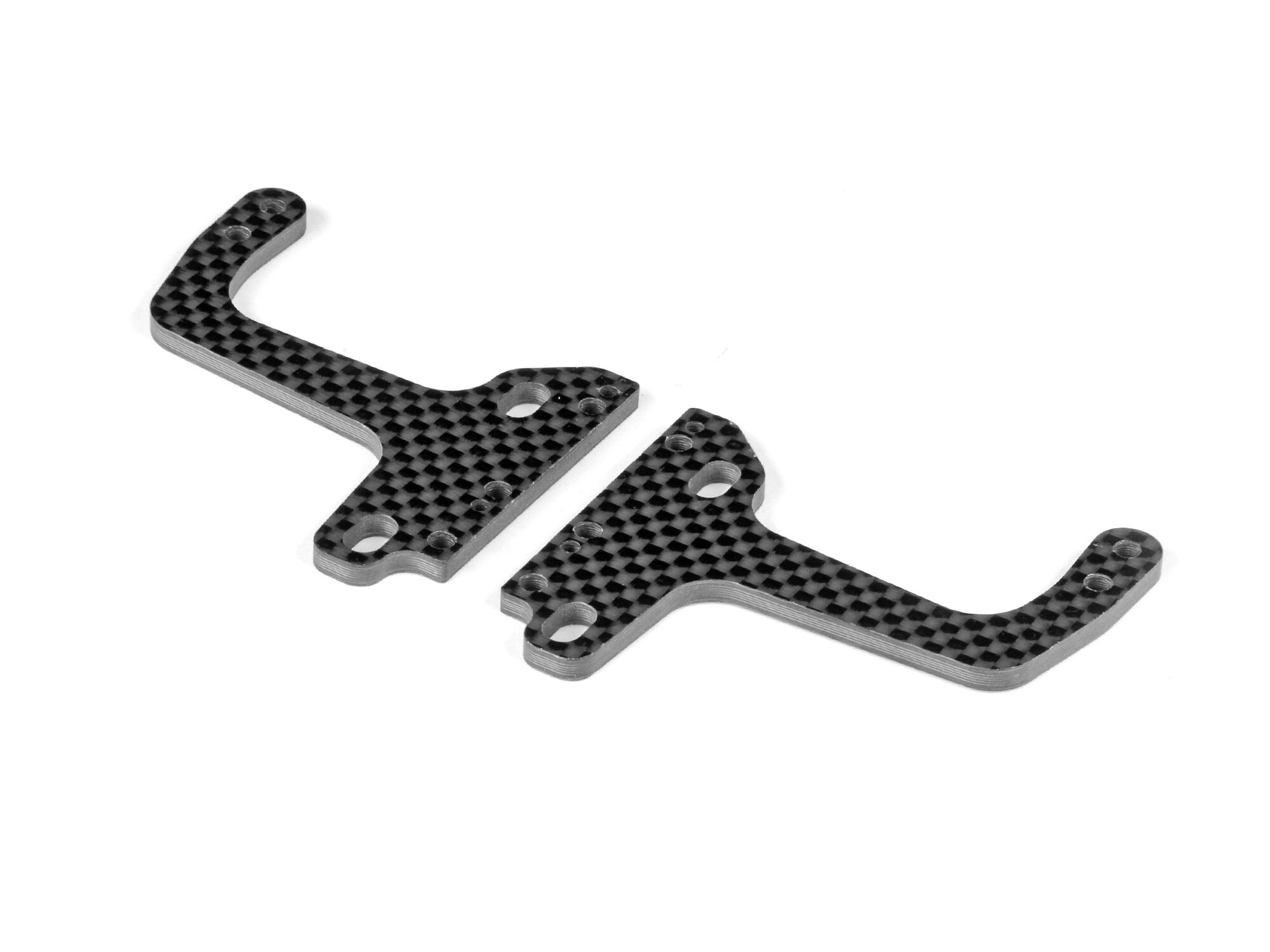XRAY X4F-27 Rear Carbon Upper Clamp - Adjustable Flex Bulkheads (2)
