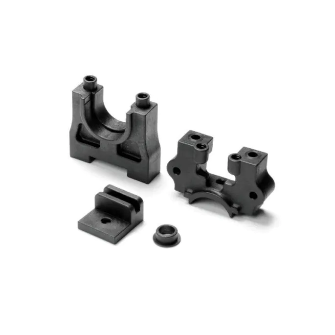 Xray XB8E`26 Center Diff Mounting Plate Set - Higher - Graphite
