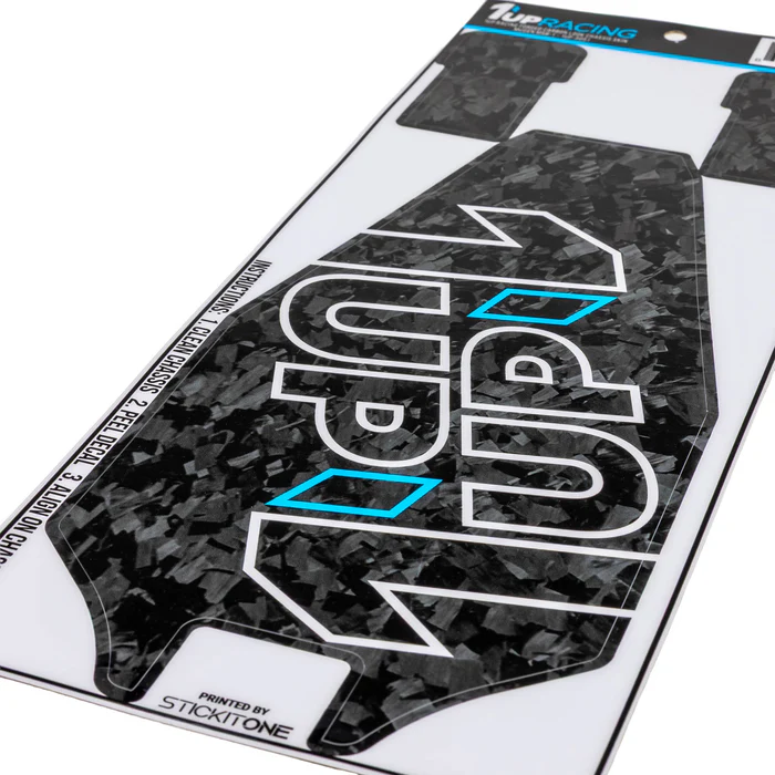 1up Racing Forged Carbon Look Chassis Schutzfolie Mugen MSB1 (1)