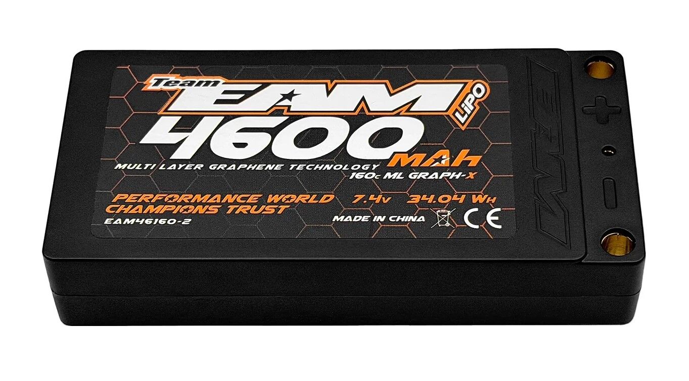 Team EAM - Multi Layer Graph-X 4600mA - 160C -  7,4V - 165g, - 18,5mm - 2S ULCG Shorty LiPo