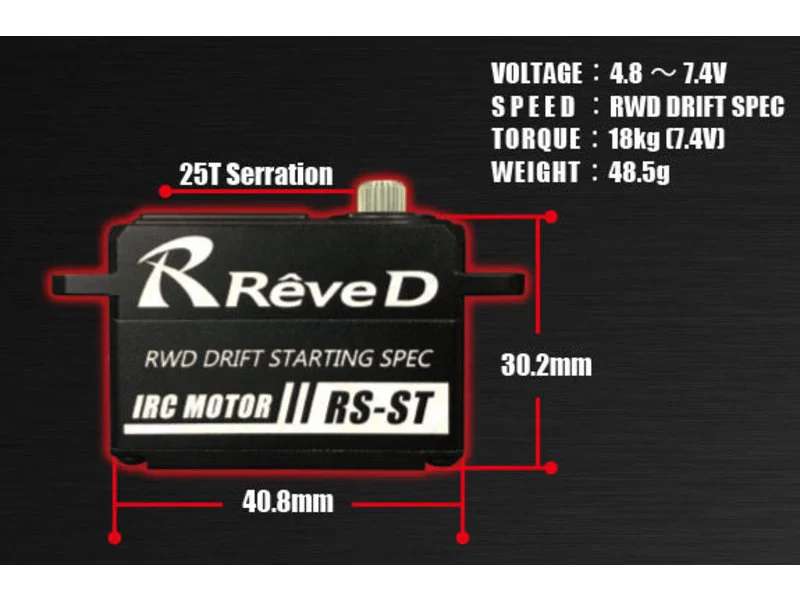 Reve D Steering Gyro REVOX for RWD Drift Car - Black